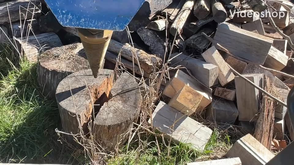 New Cone Style Wood Splitter For Skid Steer