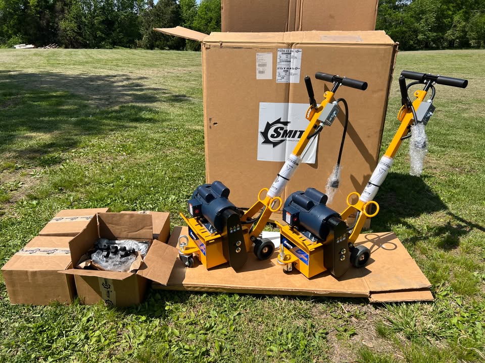 New SMITH FS200 3HP 220v Portable Scarifiers/Grinders And Drums Surplus (Cheap!)